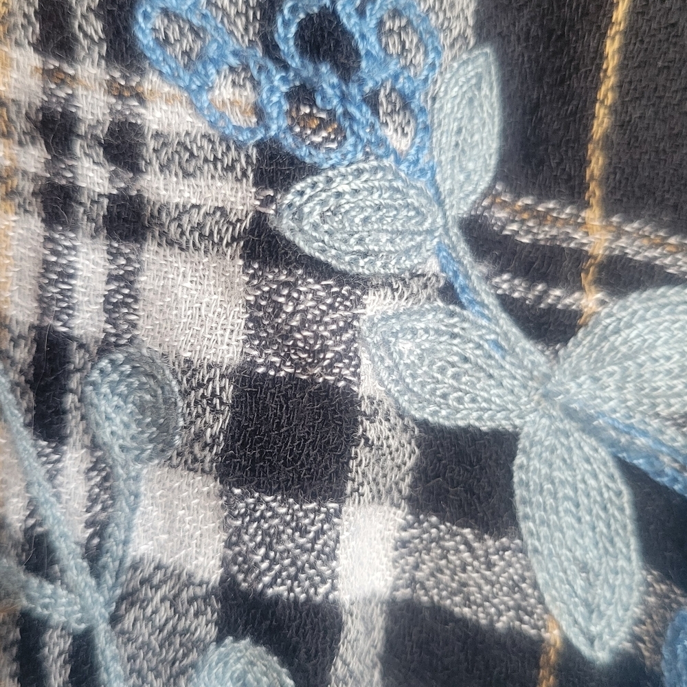 Anthropologie A+plus Sarah Black and Blue Plaid Tunic Dress - Picture 7 of 16